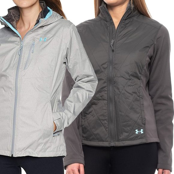 NWT $250 UNDER ARMOUR Women S Snow Snowboarding Skiing 3 in 1 Winter Jacket - Picture 5 of 15
